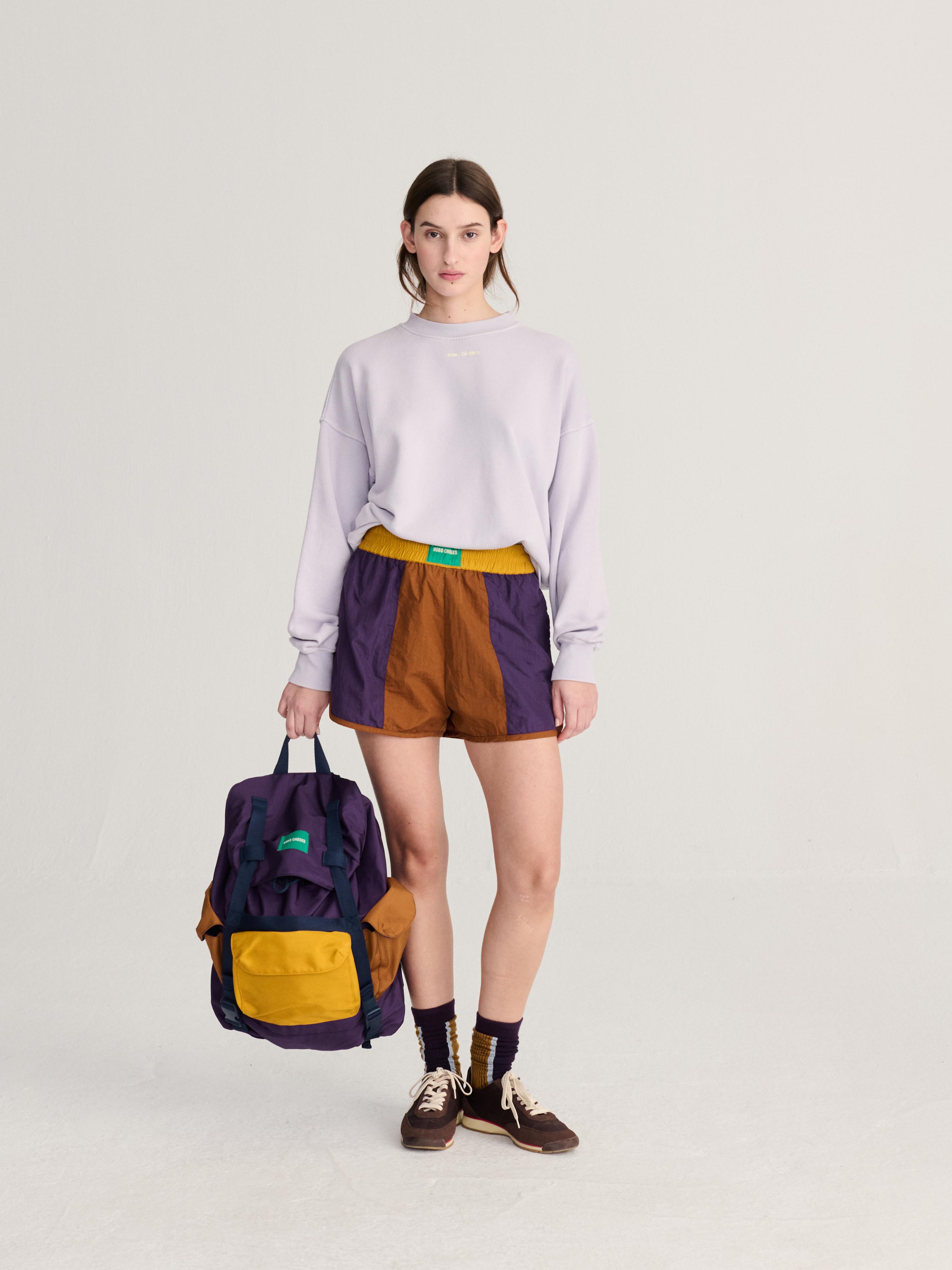 Bobo Choses Colorblock Backback Unisex Rucksack Oldschool violett